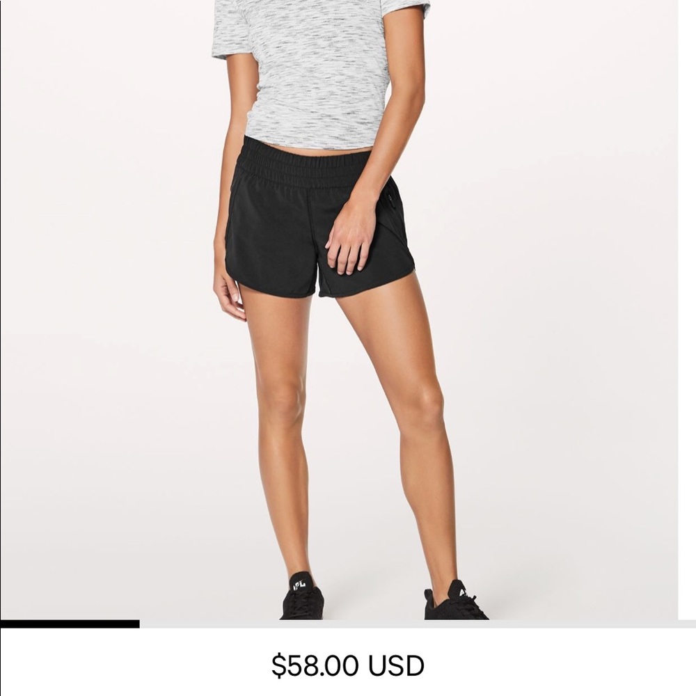 Lululemon Black Tracker Shorts
